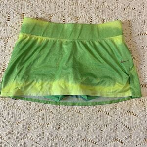 Nike (M) Dri-Fit Skirt - Lime Green Sport Sporty Athletic Skort Short Yellow